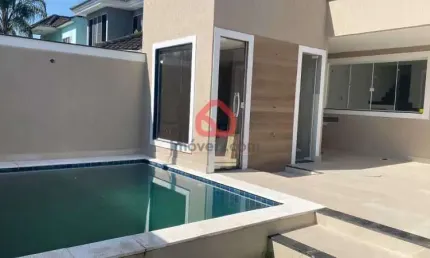 Casa em condomínio fechado com 3 quartos à venda na rua paulo josé mahfud, 21, vargem pequena, rio de janeiro, 220 m2 por r$ 1.200.000
