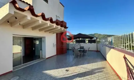 Cobertura com 3 quartos à venda na estrada pau-ferro, 255, pechincha, rio de janeiro, 245 m2 por r$ 639.000