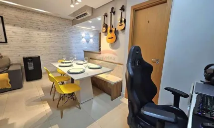 Apartamento no Liberty, semi mobiliado, 3 quartos com varanda e andar alto