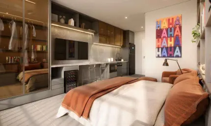 Apartamento à venda em Campinas, Cambuí, com 1 quarto, com 25 m², Manhattan Cambuí