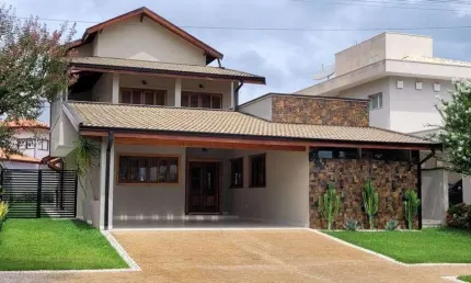 Casa à venda em Paulínia, Parque Brasil 500, com 4 suítes, com 428 m², Villa Lobos