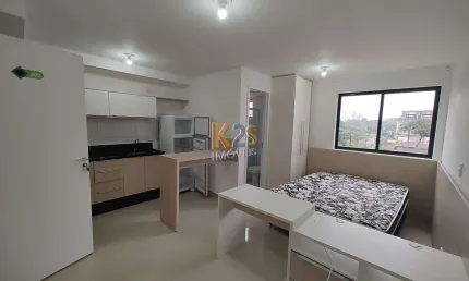 Edifício wynwood - loft mobiliado de 22m² com vaga de garagem – r$ 1.550,00 – edifício wynwood – cabral, curitiba