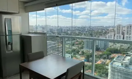 Apartamento com 1 dormitório para alugar, 34 m² por R$ 4.500,00/mês - Brooklin Paulista - São Paulo/SP