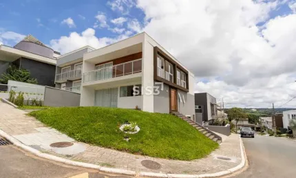 Casa em condomínio fechado com 4 quartos à venda na rua hermenegildo luca, 101, são braz, curitiba, 221 m2 por r$ 2.950.000