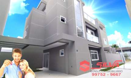 Sobrado  Triplex  c/ 164m² -  c/ 03 Suítes  - Terraço Gourmet c/ Churrasqueira -  Capão Raso - Curitiba