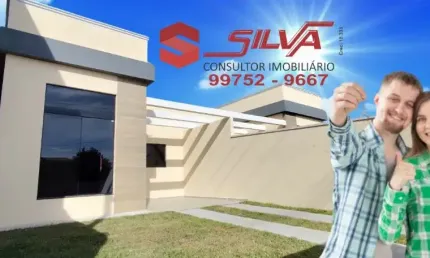 Casa  c/ Quintal  - c/70m² área construída - Terreno 7 x 28 - 03 Quartos sendo  01 Suíte -  Churrasqueira - Bairro Ipê - São José dos Pinhais - PR