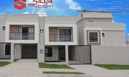 Sobrado c/Quintal - c/105m² - 03 Qtos sendo 01 Suíte e Sacada - 02 Garagens - Pinheirinho - Ctba