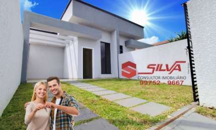 Casa  c/ 70m² - 03 Quartos sendo 01 Suíte - com Quintal - Área coberta c/ Churrasqueira -Capela Velha - Araucária - PR