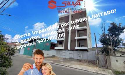 Apartamento no Centro c/67m² - 03 Qtos sendo 01 Suíte c/ Sacada - Sala de Estar c/ Sacada c/ Churrasqueira - Pinhais - Pr