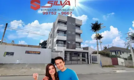 Apartamento no Centro c/62m² - 02 Qtos sendo 01 Suíte c/ Sacada - Sala de Estar c/ Sacada c/ Churrasqueira - Pinhais - Pr