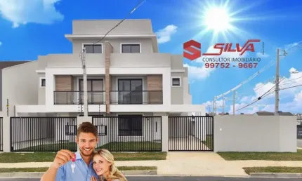 Sobrado Triplex de Esquina  c/ 154m² - 03 Quartos sendo 01 SUÍTE c/  Sacada - 03 Garagens - Quintal Grande -  Pinheirinho - Curitiba