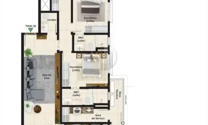 Apartamento com 3 quartos à venda na Avenida São Luiz, Centro, Guaratuba
