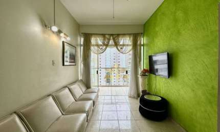 Vista mar - Apartamento à venda com 1 dormitório - 1 vaga - Pitangueiras - Guarujá/SP