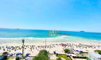 FRENTE MAR - Apartamento com 4 dormitórios à venda, 180 m² - Pitangueiras - Guarujá/SP