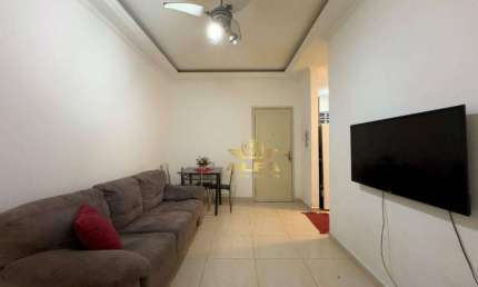 1 Quadra do mar - Reformado | Apartamento na Praia das Pitangueiras, 2 dormitórios, 1 suíte, Guarujá-SP.