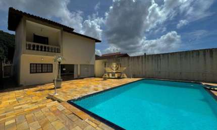 Casa com 3 dormitórios e churrasqueira piscina - Jardim Guaiuba, Guarujá.