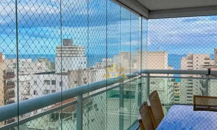 Varanda gourmet | vista mar | lazer | prédio novo | 3 dormitórios (2 suítes), 2 vagas, apartamento na praia das pitangueiras, guarujá-sp