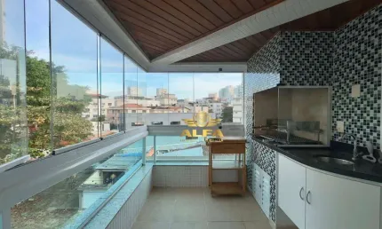 Apartamento com 3 dormitórios à venda, 98 m² por R$ 800.000,00 - Tombo - Guarujá/SP