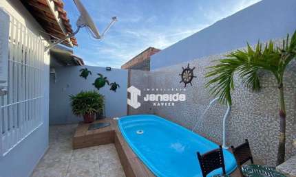 Casa com 2 dormitórios à venda,com piscina e area goumert, 80 m² por R$ 200.000 - Tomba - Feira de Santana/BA