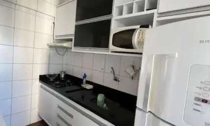 Apartamento quarto e sala mobiliado no condomínio Mandala