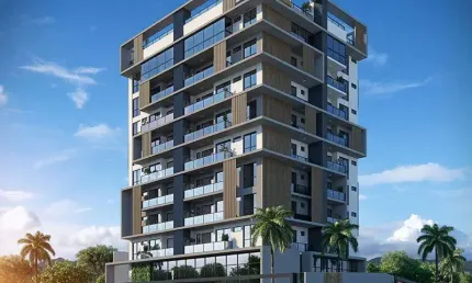 Cobertura de luxo à venda em Itajaí-SC, na Praia Brava: 4 quartos, 4 suítes, 2 salas, 1 banheiro, 1 vaga de garagem, 316,76 m² de área.