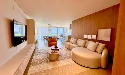 Imperdível: apartamento de luxo na praia brava, itajaí-sc - 4 quartos, 4 suítes, 2 salas, 5 banheiros, 4 vagas, 210m² - decorado, mobiliado, pronto para morar!