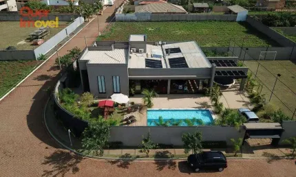 Chácara de luxo no condomínio recanto rio pardo em ribeirão preto-sp  4 quartos, 4 suítes, 450m²  quer imóvel negócios imobiliários