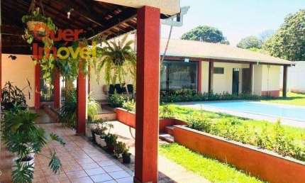 Chácara de luxo em condomínio: 6 quartos, 4 suítes, 2 salas, 6 banheiros, 4 vagas - 600m² - Ribeirão Preto, Condomínio Portal dos Ipês