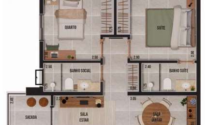 Residencial Otto: Apartamento à venda em Ribeirão Preto-SP, Nova Ribeirânia  2 quartos, 1 suíte, 2 banheiros, 2 vagas  Quer Imóvel Negócios Imobiliários