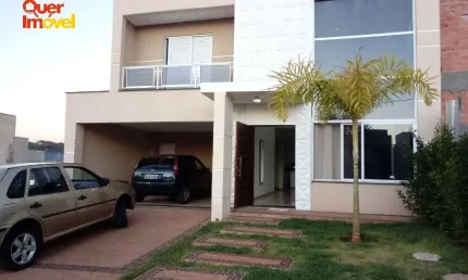 Imóvel  em Condomínio - Casa à Venda em Ribeirão Preto-SP - 3 Quartos, 3 Suítes, 2 Salas, 4 Banheiros, 4 Vagas - Jardim Valencia - 240m²