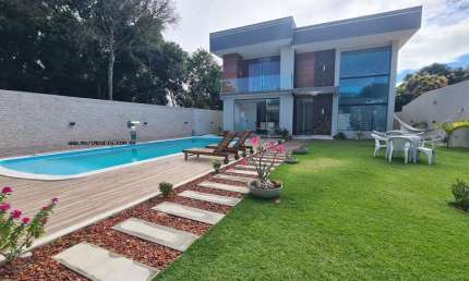 Casa em Condomínio para Locação em Camaçari, Barra do Jacuípe, 5 dormitórios, 5 suítes, 7 banheiros, 4 vagas