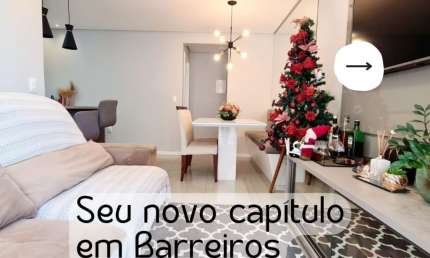 Desconto de R$100 Mil! Apê Mobiliado com Vista Mar e 2 Sacadas em Barreiros – Ao Lado da Estácio!