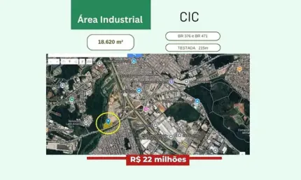 Terreno comercial à venda na Rua Vicente Michelotto, 4812, Cidade Industrial, Curitiba