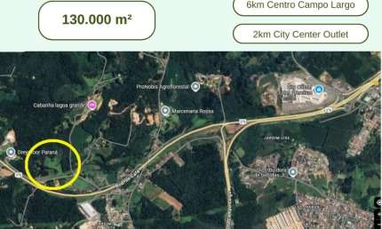 Terreno comercial à venda na Rodovia BR-277 Curitiba Ponta Grossa, Itaqui, Campo Largo