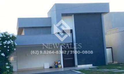 Excelente casa com 3 suítes planas em condômino luxuoso de Goiânia