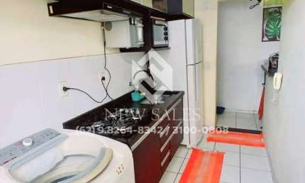 apartamento mobilhado 2 quartos 50 mts setor jardim bela vista