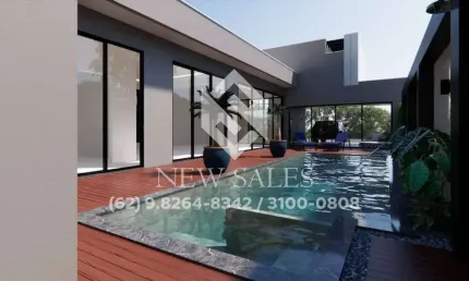 Excelente casa com 4 suítes plenas em condomínio luxuoso em Goiânia