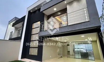 Sobrado 250m² construído - 3 Suítes - Piscina - Setor Gentil Meireles