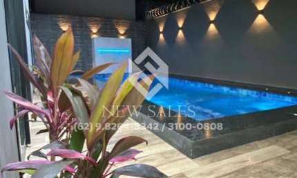 Lindíssima !!! Casa com 4 Suítes e Closet -  Piscina, Hidro e Cascata