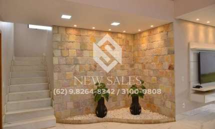 Sobrado alto padrão c/ 470m², 5 suítes - Setor Criméia Oeste