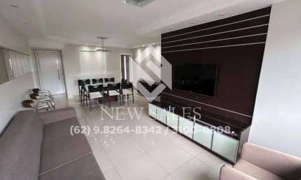 MOBILIADO! Apartamento c/ 114m², 4 quartos, 2 vagas paralelas- Setor Bueno