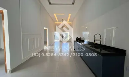 Casa nova de alto padrão c/ 3 quartos (1suíte) - Setor Santos Dumont