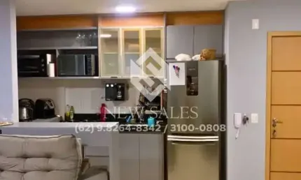 Apartamento reformado semi mobiliado 2/4 1 suíte parque goiá