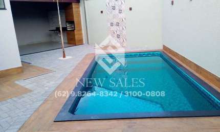 Casa com 3 Quartos sendo 1 Suíte - Piscina - Setor Brisas da Mata