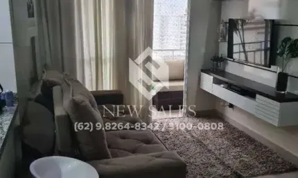 Apartamento mobiliado 3 quartos, andar alto - Setor Goiânia 2