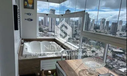 Flat mobiliado de 43m² em frente ao Parque Vaca Brava – Vista privilegiada