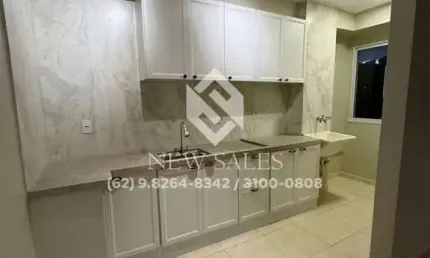 Apto novo, nunca habitado, 2 quartos, com armários e piso vinílico - 50 m²