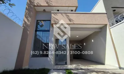 Casa nova com 3 quartos, área gourmet e segurança - jardim veneza