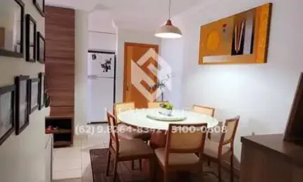 Apto 3 quartos, 74m², 2 banheiros, 2 vagas cobertas- aparecida de goiânia