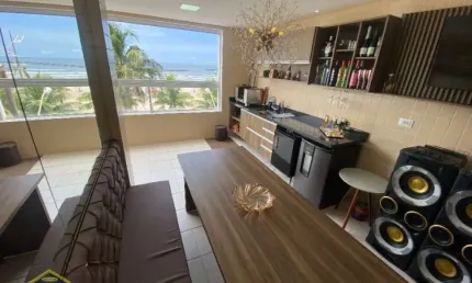 Apartamento 3 dorms Frente Mar - Vista Livre e Definitiva para o mar!